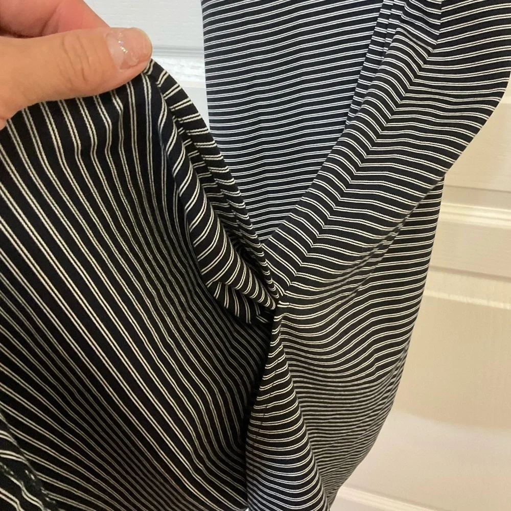 Club Monaco Striped Tie Waist Midi Dress Size S/P - Picture 10 of 11